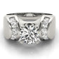 Channel Set Multirow Engagement Ring