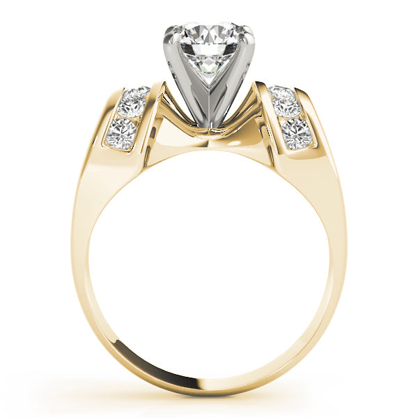 Channel Set Multirow Engagement Ring