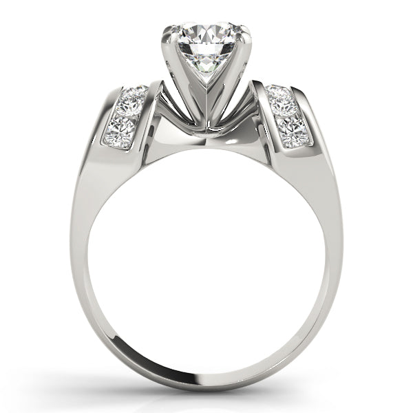 Channel Set Multirow Engagement Ring