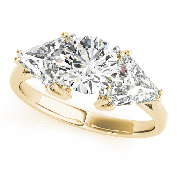 3-Stone Trillion Engagement Ring