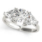 3-Stone Trillion Engagement Ring