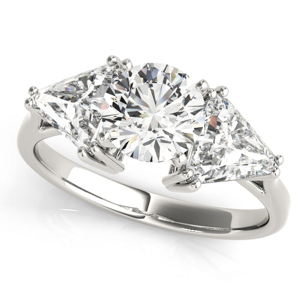 3-Stone Trillion Engagement Ring