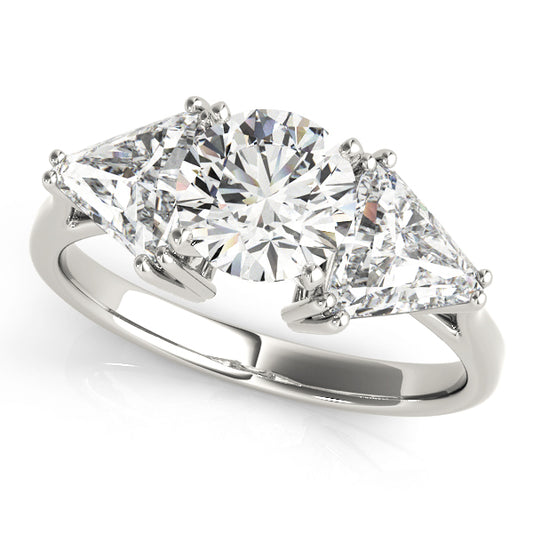 3-Stone Trillion Engagement Ring