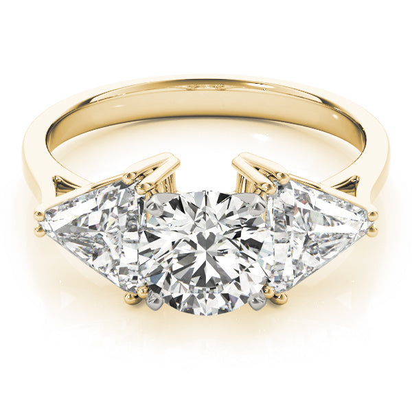 3-Stone Trillion Engagement Ring