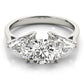 3-Stone Trillion Engagement Ring