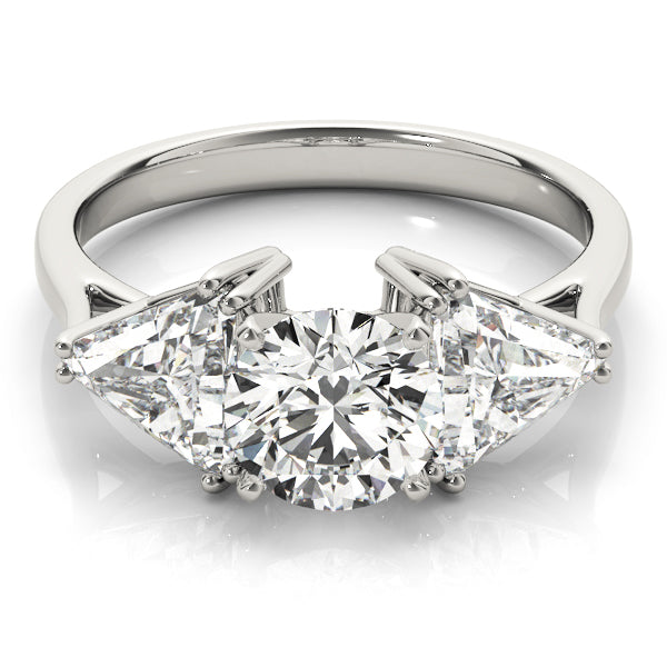 3-Stone Trillion Engagement Ring