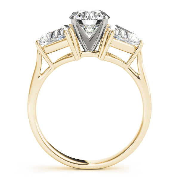 3-Stone Trillion Engagement Ring