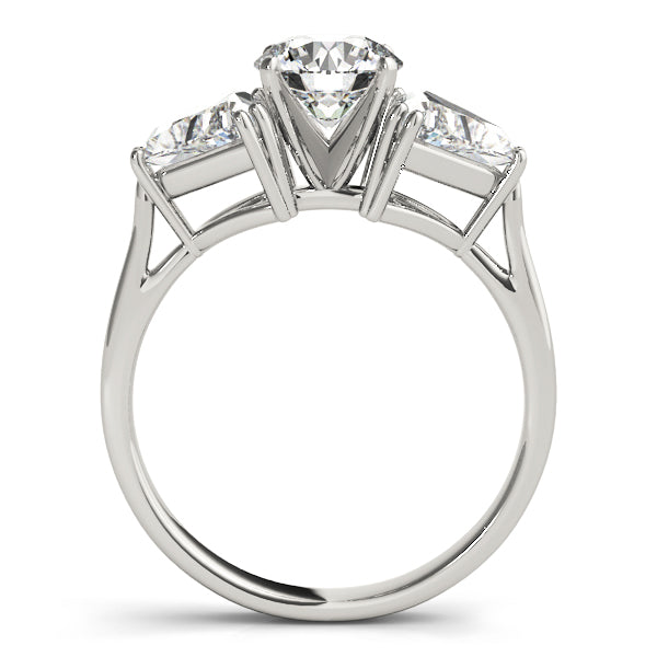 3-Stone Trillion Engagement Ring