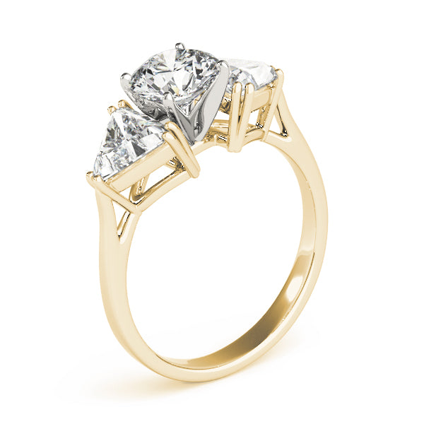 3-Stone Trillion Engagement Ring