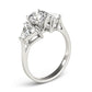 3-Stone Trillion Engagement Ring