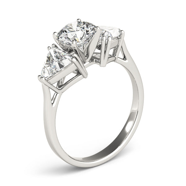 3-Stone Trillion Engagement Ring