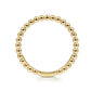 Gabriel & Co. 14K Yellow Gold Bujukan Beaded Stackable Ring sz6.5
