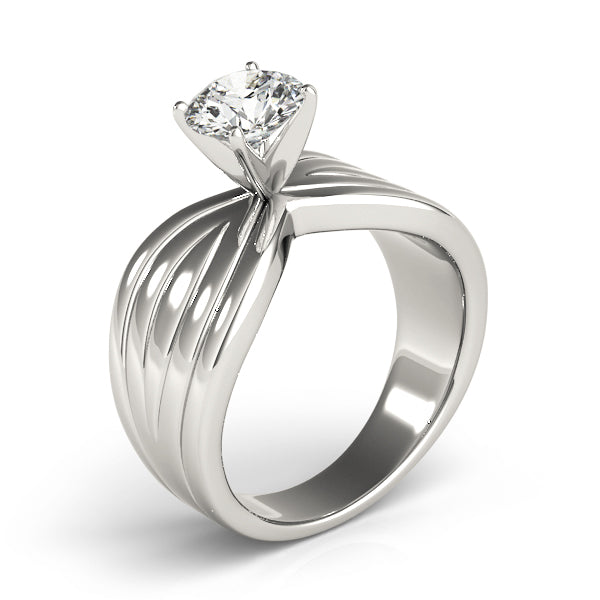 Contemporary Solitaire Engagement Ring