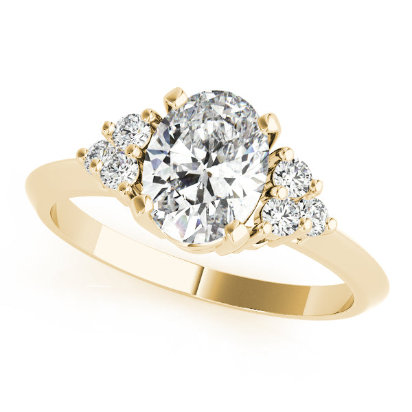 Solitaire Plus Cluster Engagement Ring