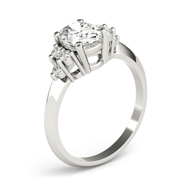 Solitaire Plus Cluster Engagement Ring
