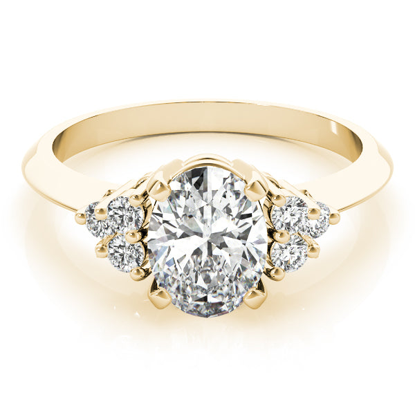 Solitaire Plus Cluster Engagement Ring