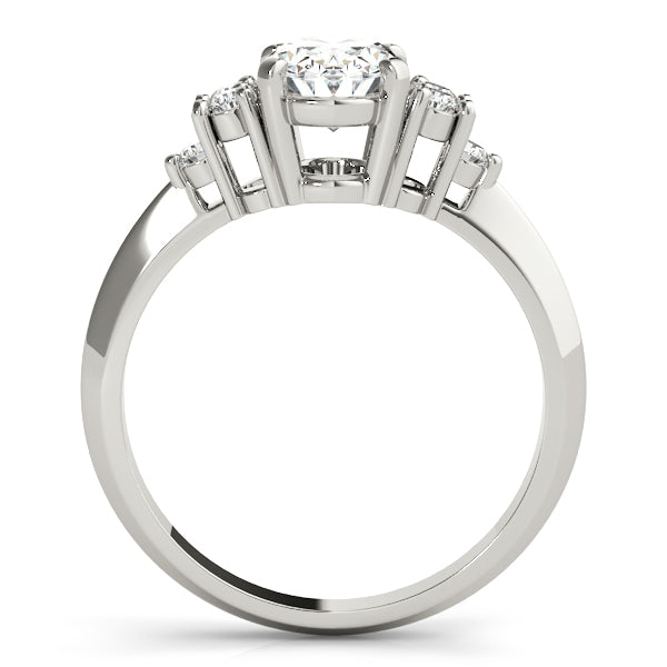 Solitaire Plus Cluster Engagement Ring