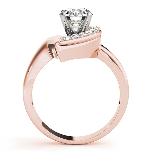 Single Row Prong Set Engagement Ring