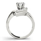 Single Row Prong Set Engagement Ring