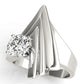Contemporary Swirl Solitaire Engagement Rings