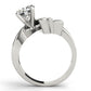 Contemporary Swirl Solitaire Engagement Rings