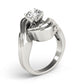 Swirl Solitaire Engagement Rings