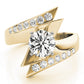 Scatter Sharp Swirl Engagement Ring
