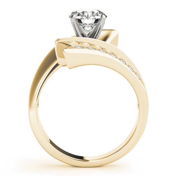 Scatter Sharp Swirl Engagement Ring