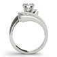 Scatter Sharp Swirl Engagement Ring