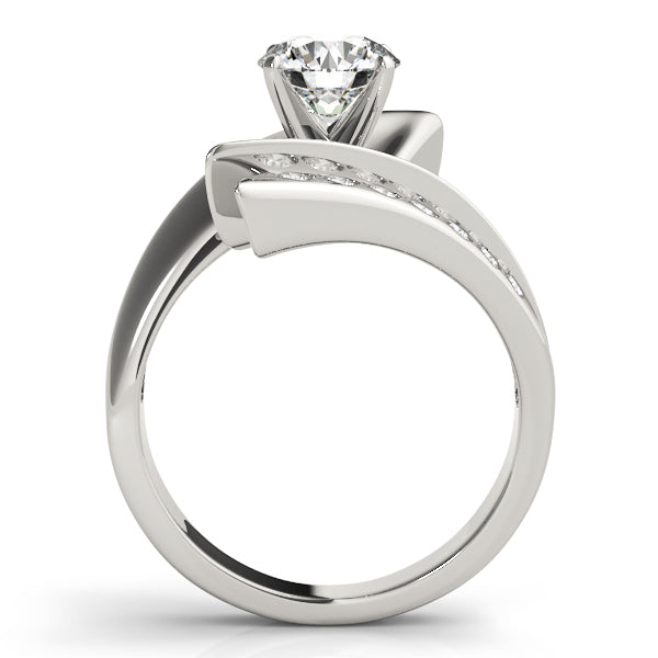 Scatter Sharp Swirl Engagement Ring