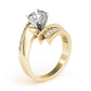 Scatter Sharp Swirl Engagement Ring