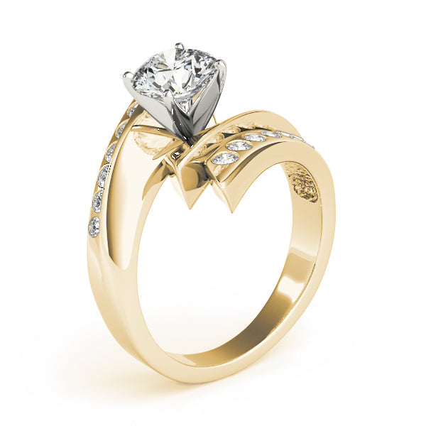 Scatter Sharp Swirl Engagement Ring