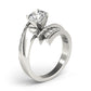 Scatter Sharp Swirl Engagement Ring
