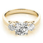 ENGAGEMENT RINGS 3 STONE ROUND