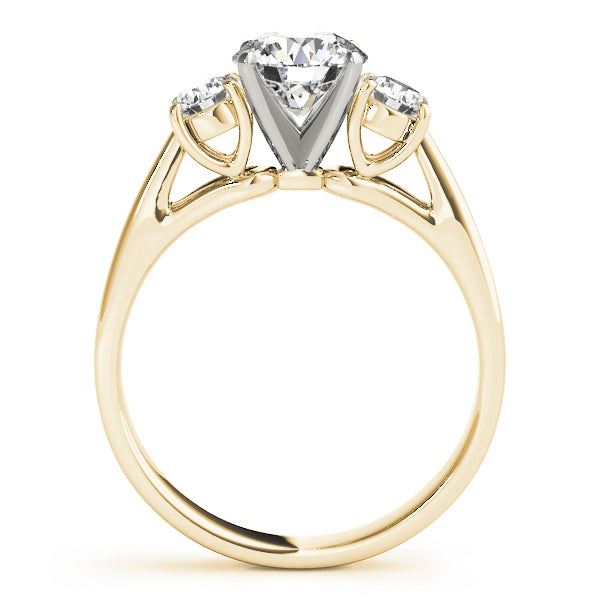 ENGAGEMENT RINGS 3 STONE ROUND