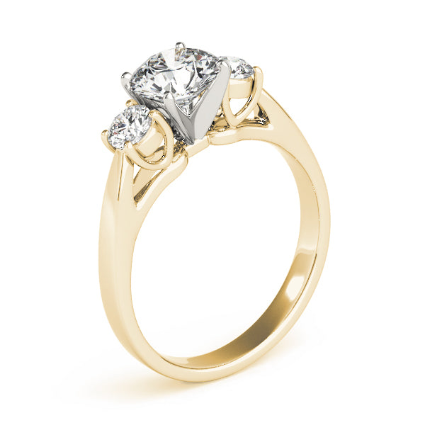ENGAGEMENT RINGS 3 STONE ROUND