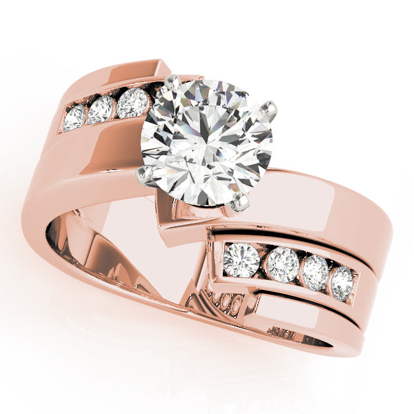 Bypass Channel Set Engagement Rings