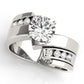 Bypass Channel Set Engagement Rings