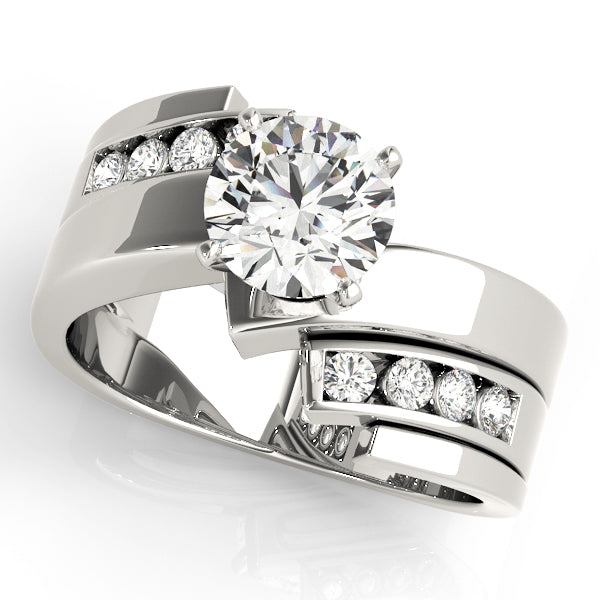 Bypass Channel Set Engagement Rings