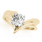 V-Shape Split Solitaire Engagement Ring