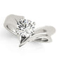 V-Shape Split Solitaire Engagement Ring