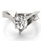V-Shape Split Solitaire Engagement Ring