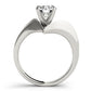 V-Shape Split Solitaire Engagement Ring