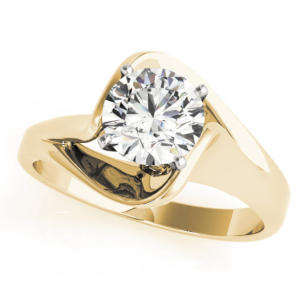 Solitaire Twisted Engagement Rings