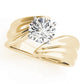 Bypass Solitaire Engagement Ring