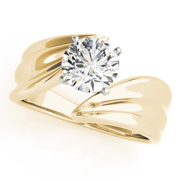 Bypass Solitaire Engagement Ring