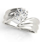 Bypass Solitaire Engagement Ring