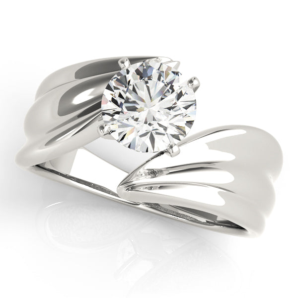 Bypass Solitaire Engagement Ring
