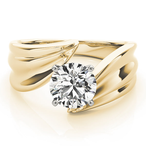 Bypass Solitaire Engagement Ring