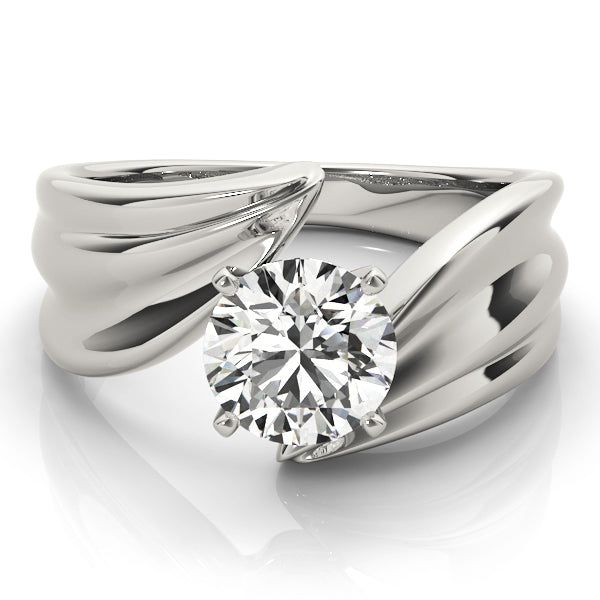 Bypass Solitaire Engagement Ring